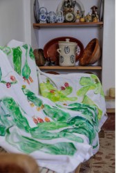 Mantel Pintado a Mano Estilo Chumbos